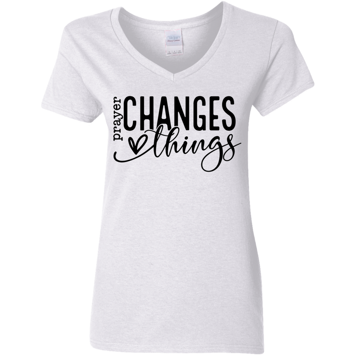 Prayer changes things V-Neck T-Shirt