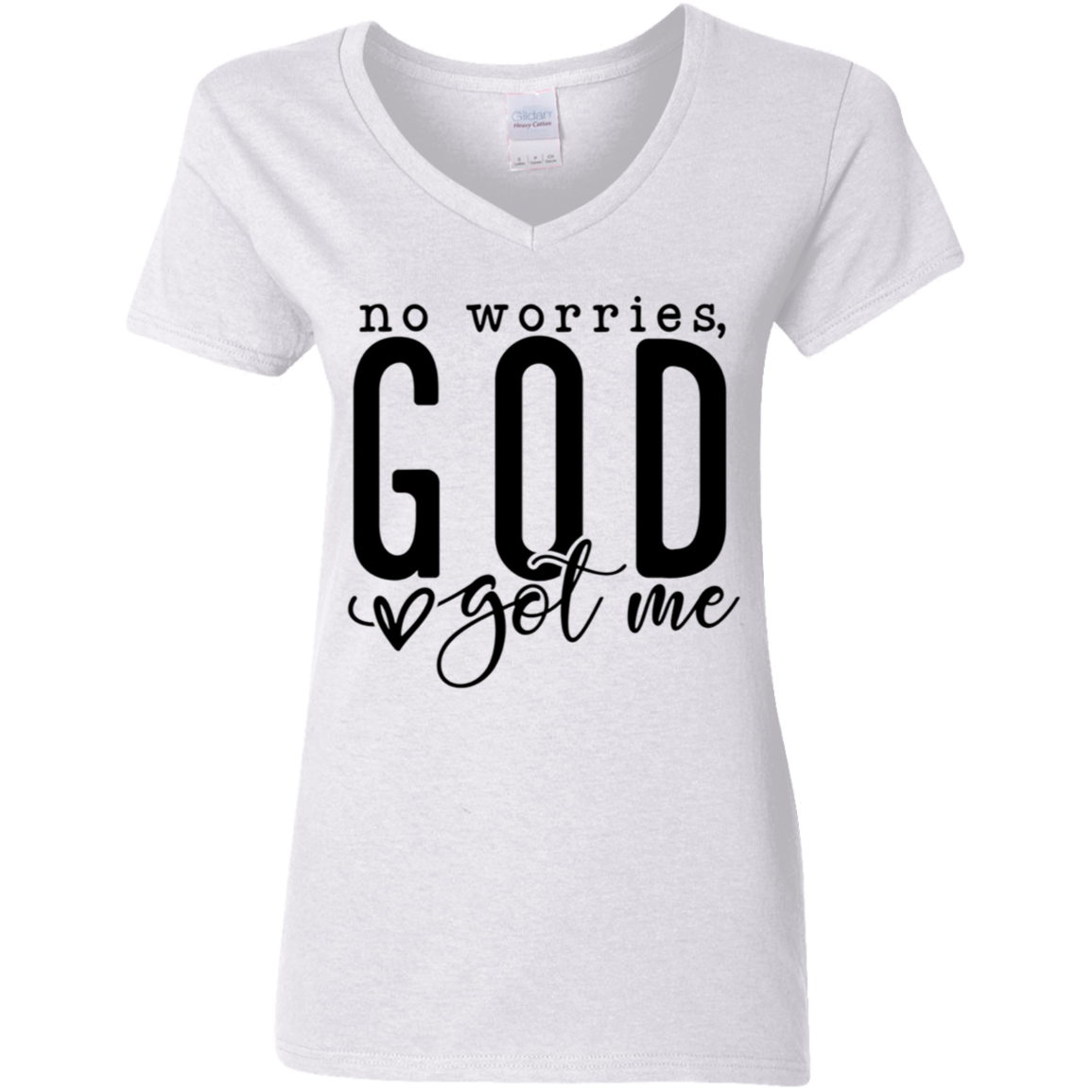 God got my no worries V-Neck T-Shirt