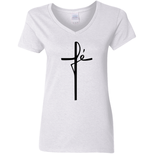 Cross V-Neck T-Shirt