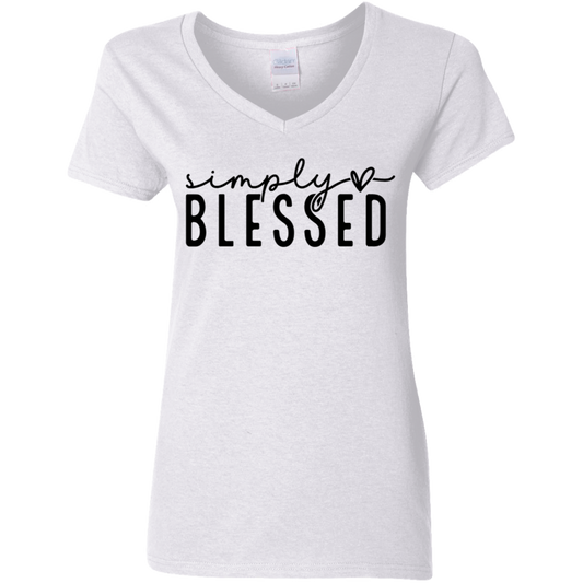 Simply blessed V-Neck T-Shirt