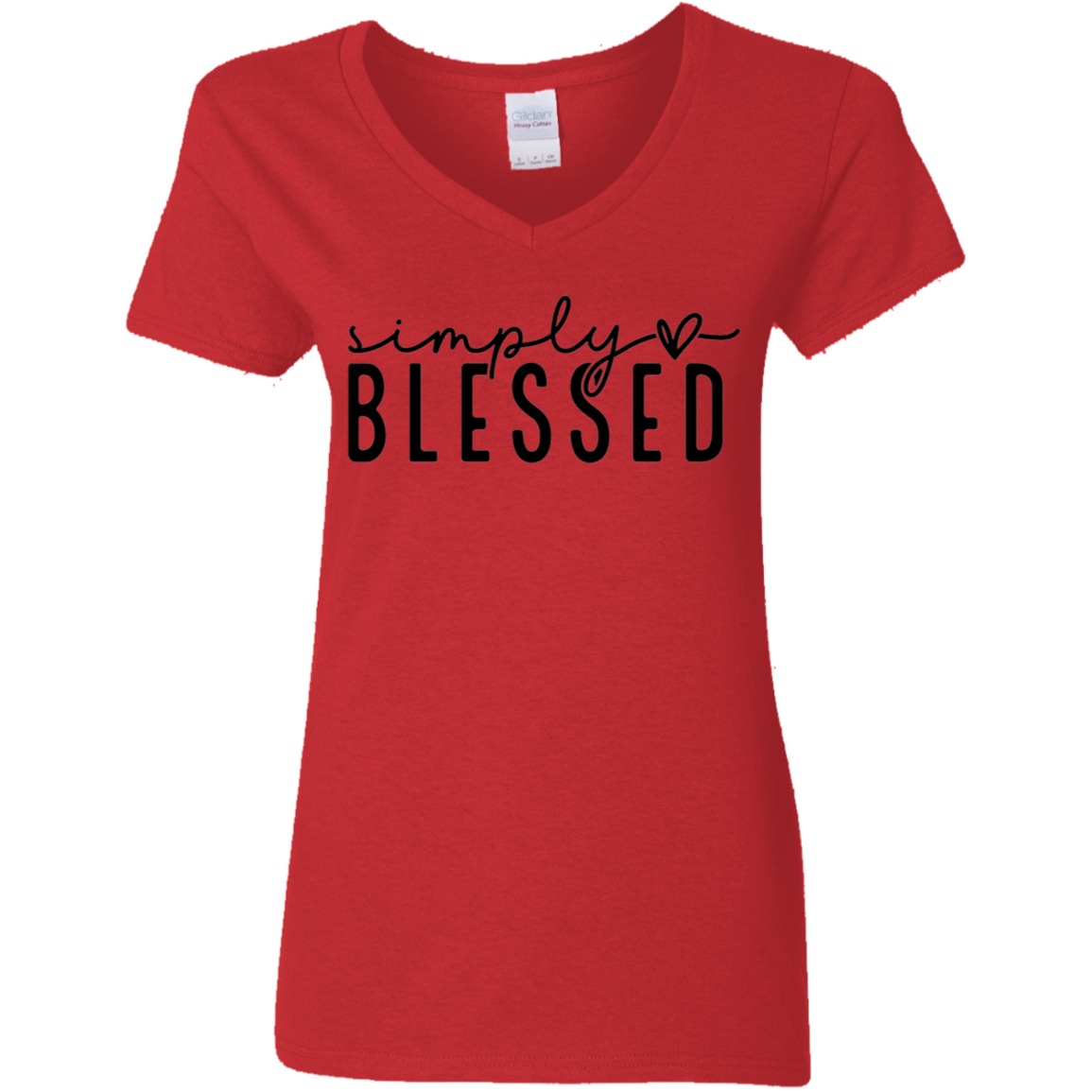 Simply blessed V-Neck T-Shirt